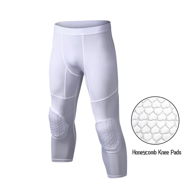 Men's Compression Leggings with Knee Pads