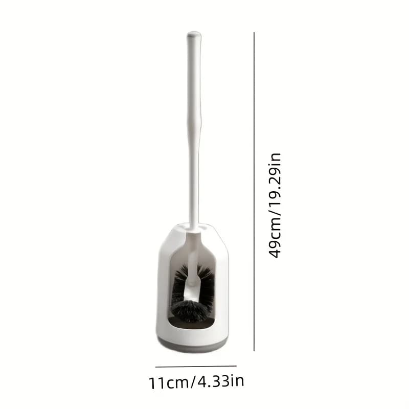 Toilet Brush Set with Ergonomic Handle and Ventilation Base