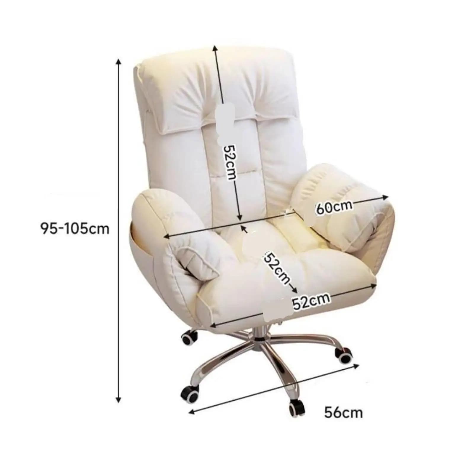 Adjustable High-Back Office Chair with Lumbar Support
