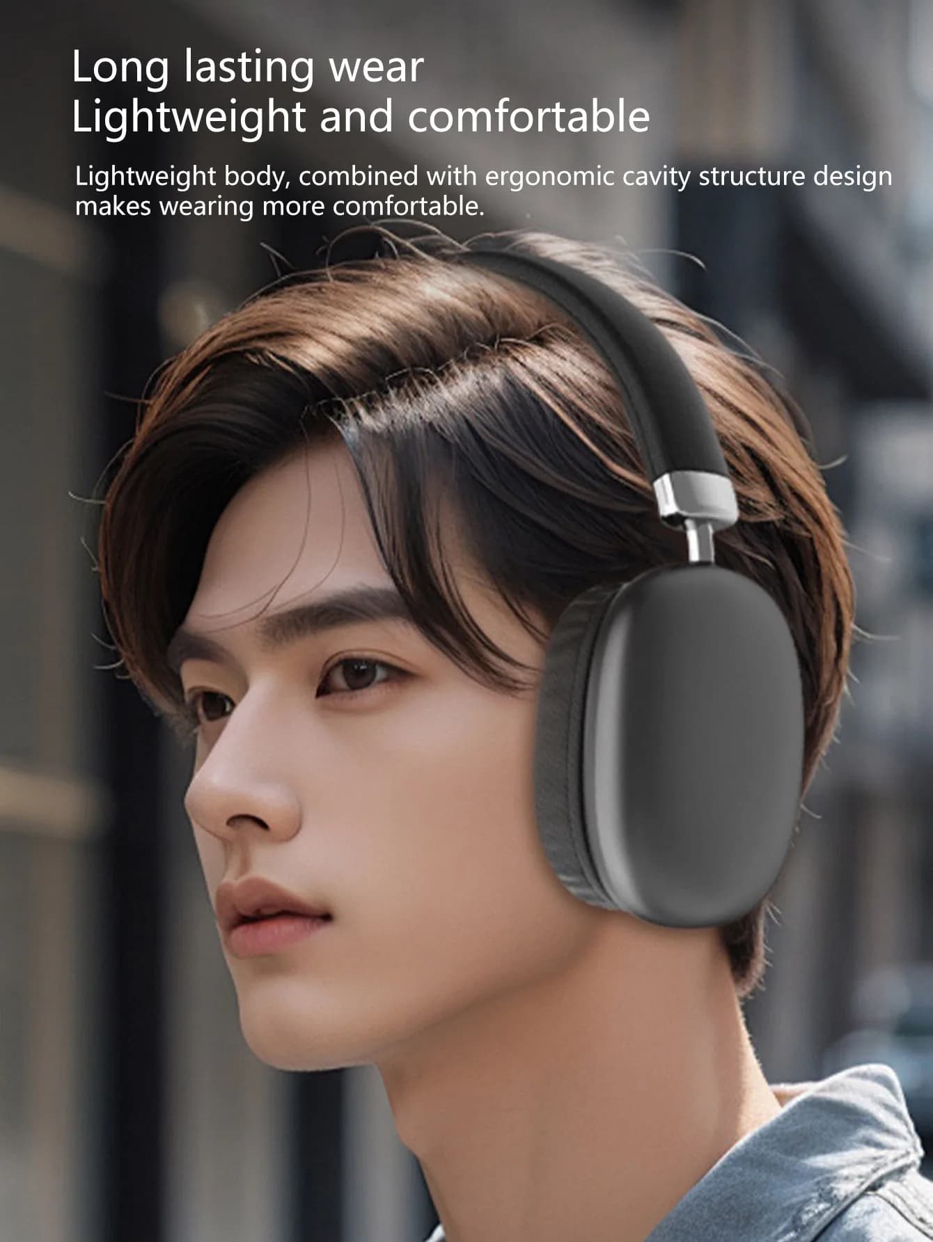 Wireless Over-Ear Headphones with 360° Sound