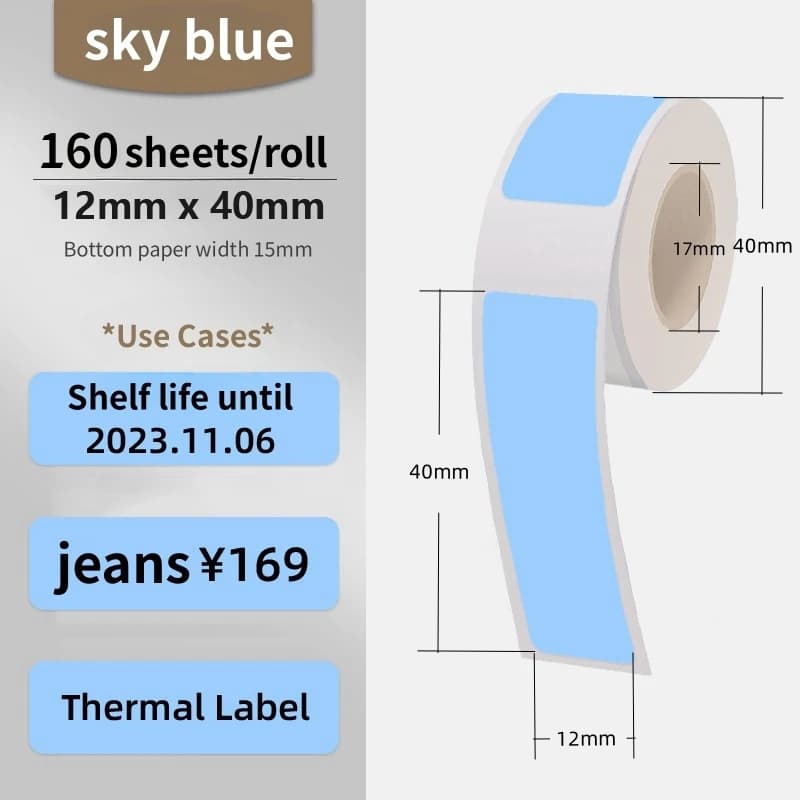 Portable Wireless Label Maker with Paper Roll