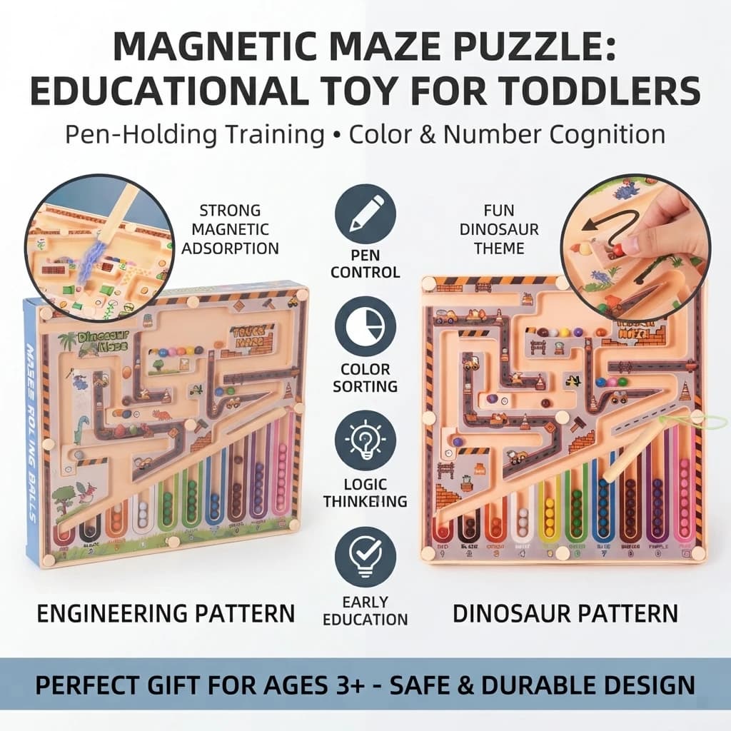 Magnetic Maze Advanced Puzzle Toy