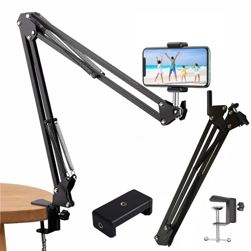 Flexible Arm Phone Tripod with Clamp