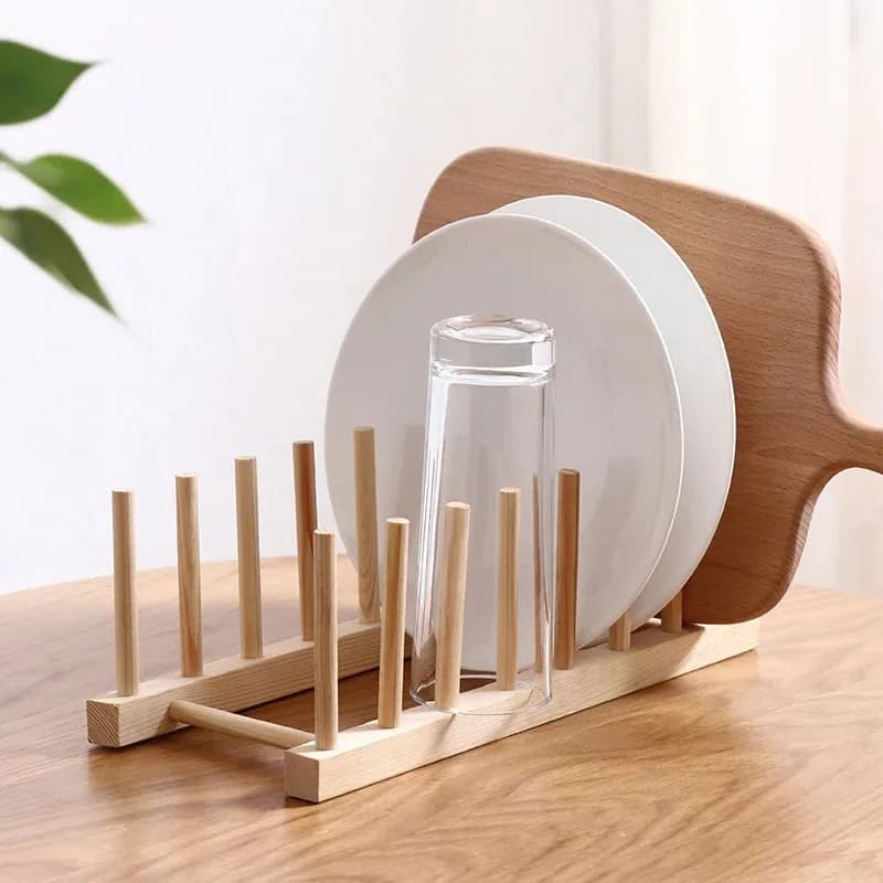 Wooden Dish Drying Rack