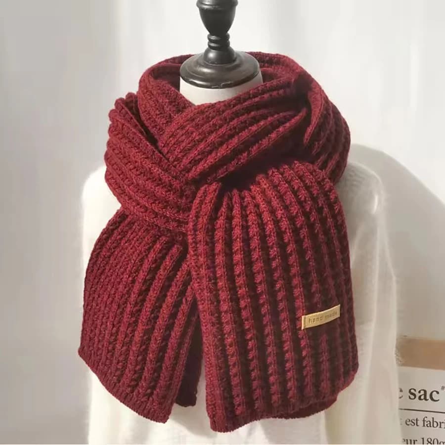Thick Cable Knit Winter Scarf