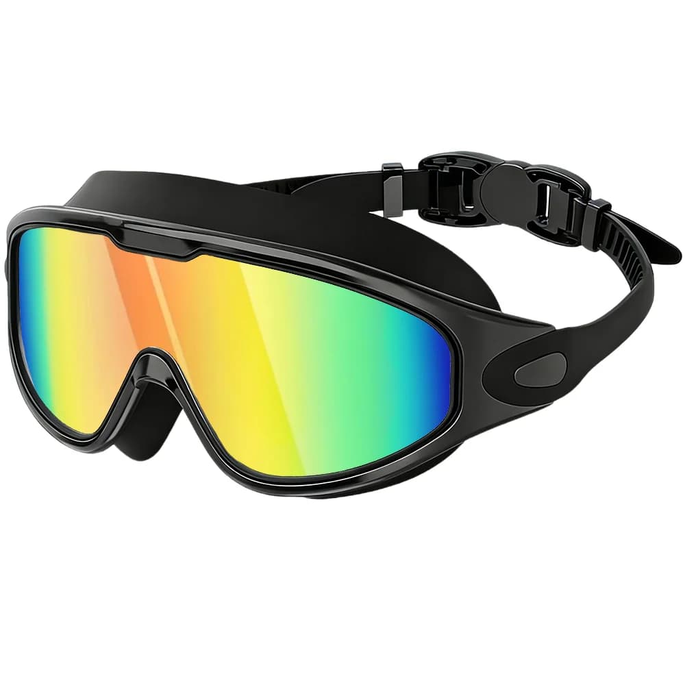 Wide-Angle Pool Goggles with Anti-Fog Lenses