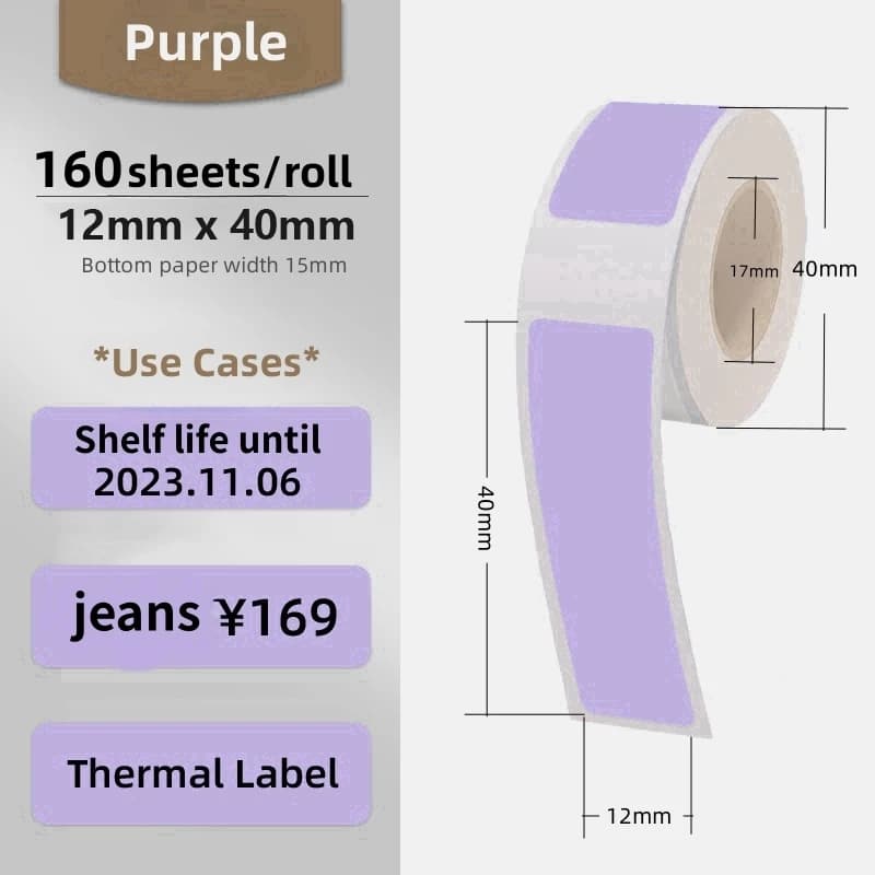 Portable Wireless Label Maker with Paper Roll