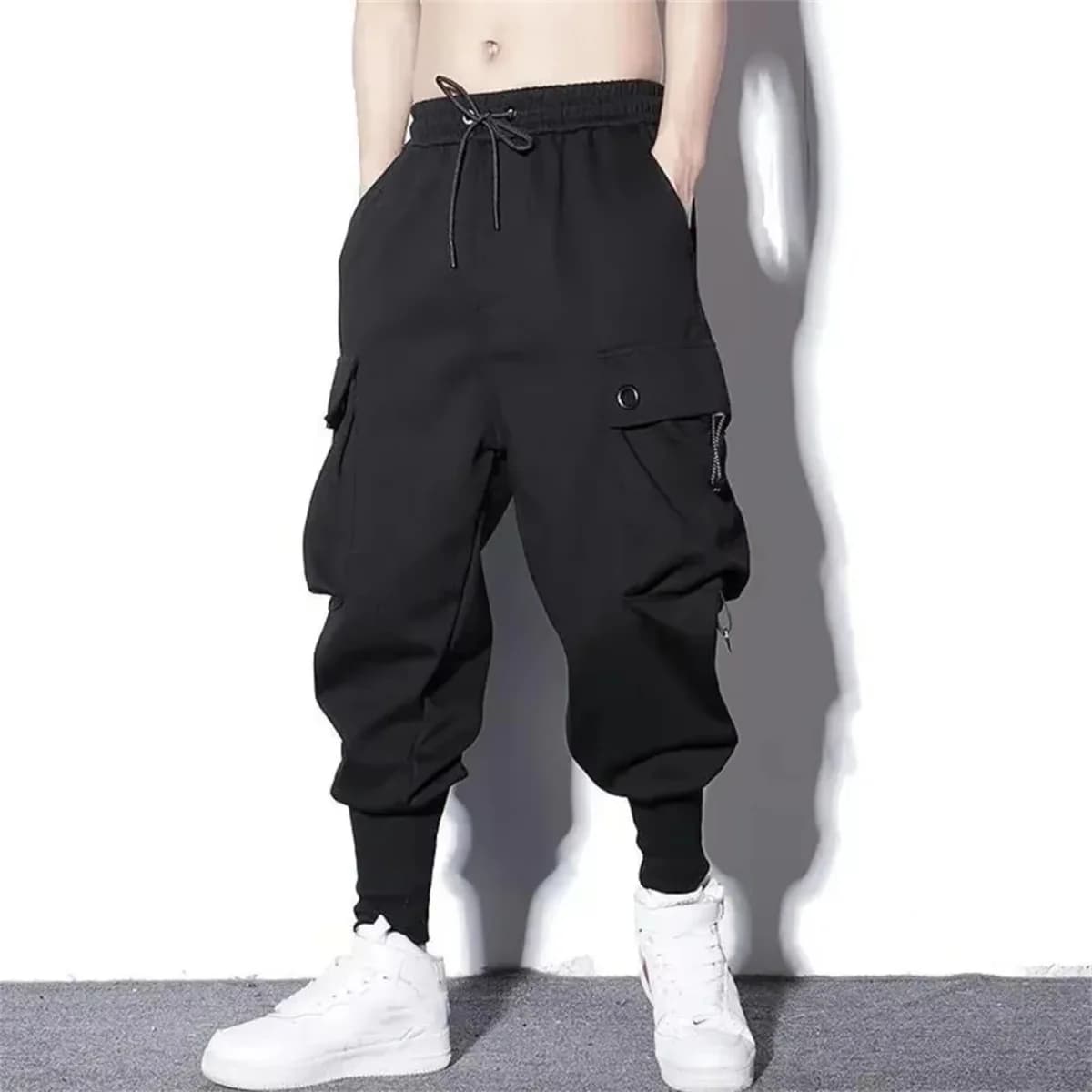Workwear Pants for Men, Trendy Men's Clothing Spring and Autumn, Trendy Brand Workwear Pants Men's Sport Harem Trousers Male