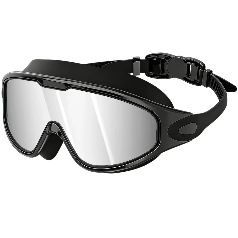 Wide-Angle Pool Goggles with Anti-Fog Lenses