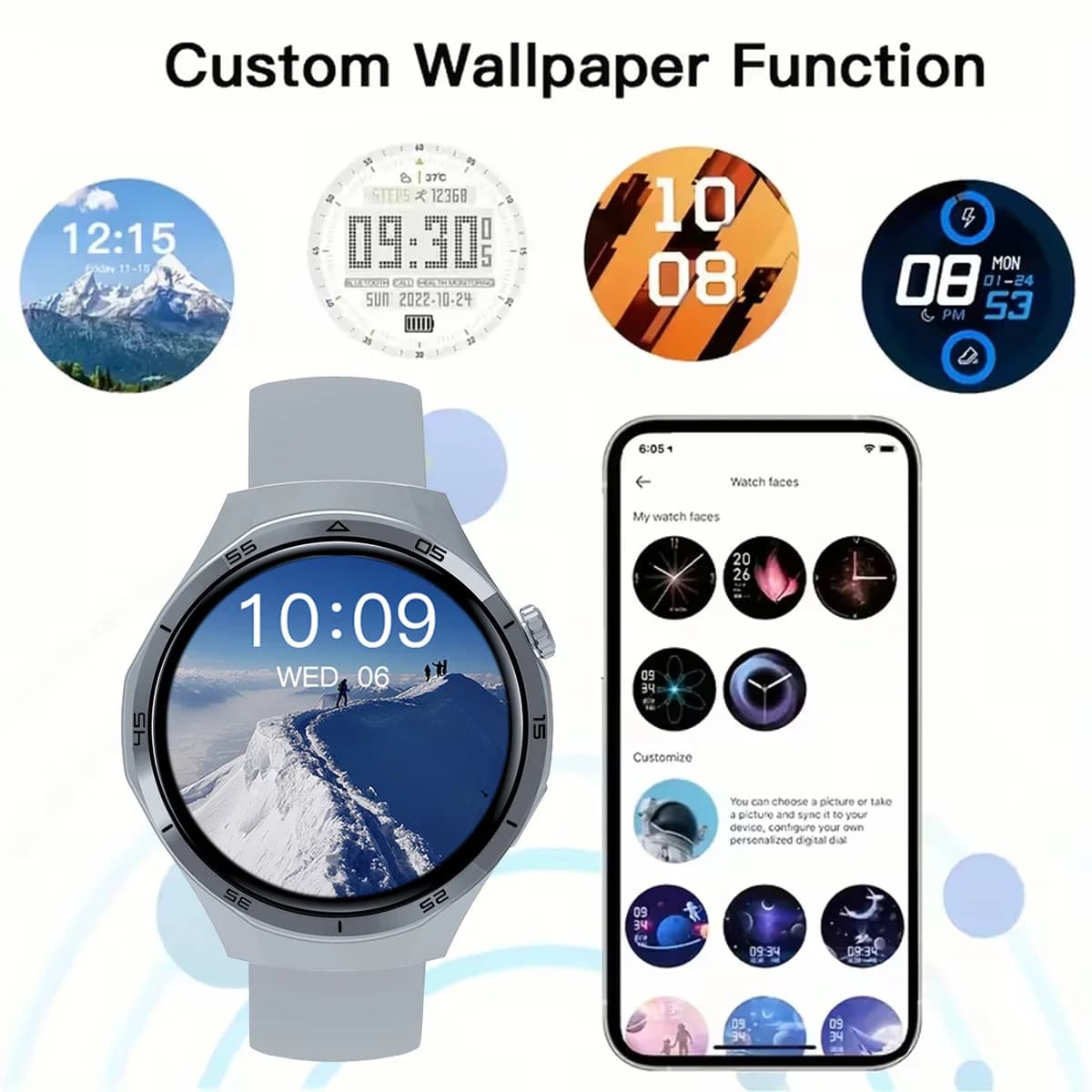 Smart Watch 2026 1.50 inch HD Screen Bluetooth Call Message Reminder Life WaterProof Multi-Sport Mode  Men Women Perfect Gift