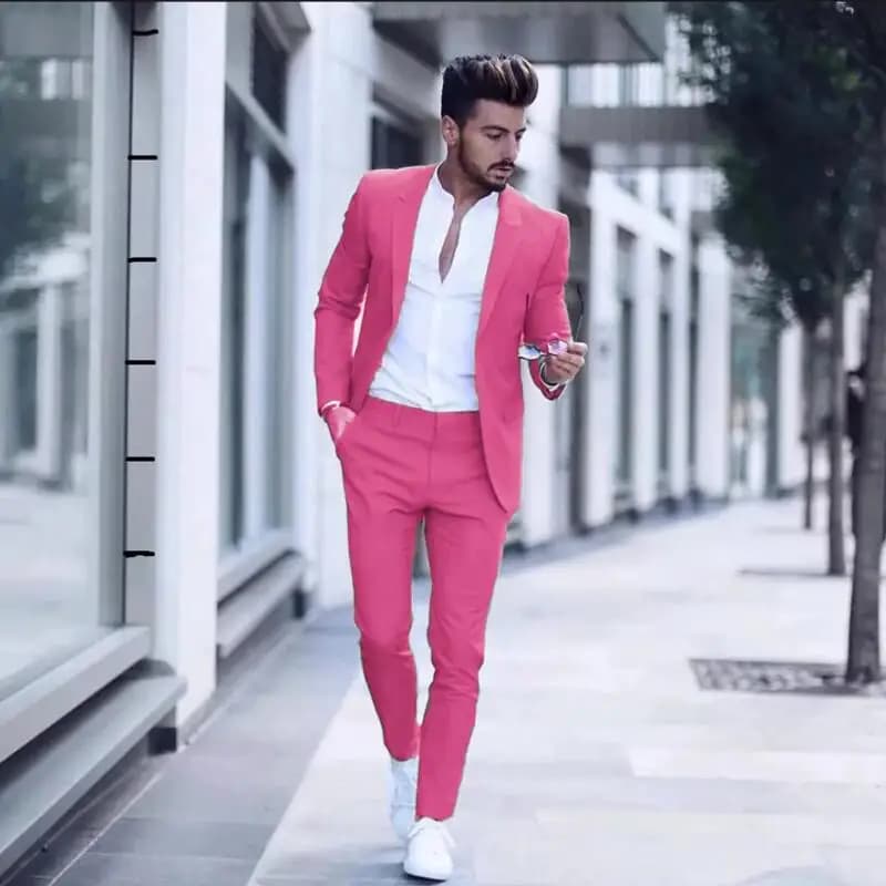 Casual Business Two Piece Slim Fit Suit