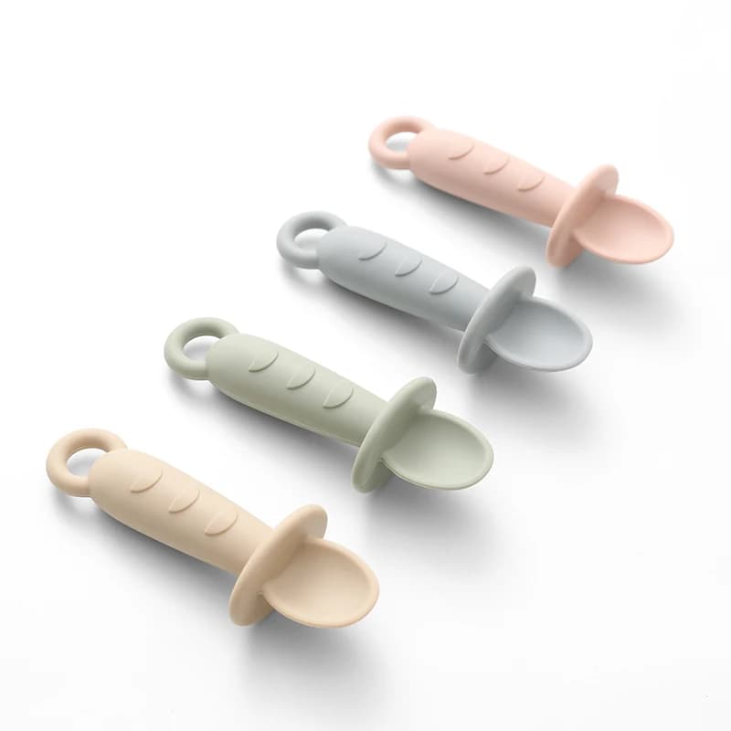 Silicone Self-Feeding Spoons for Baby