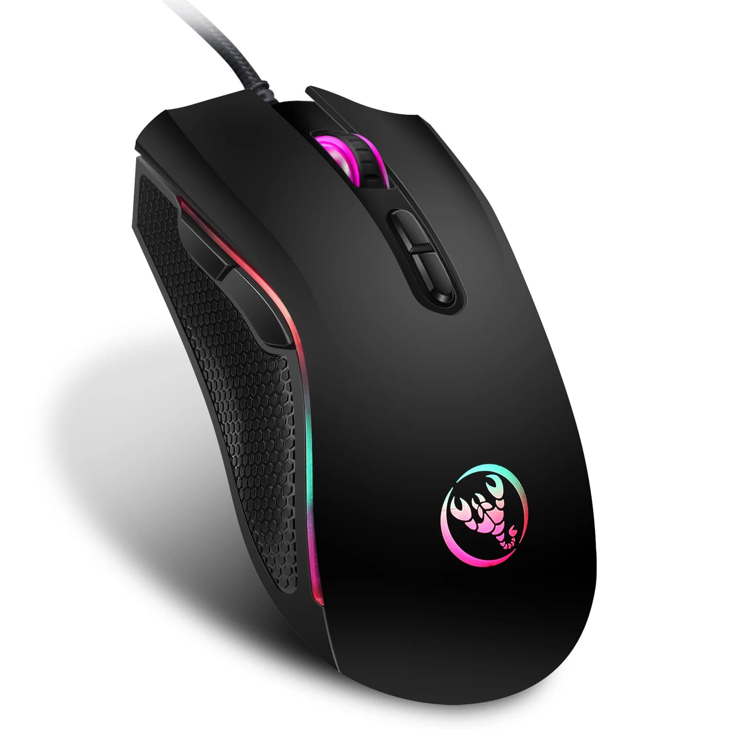 Gaming One-Handed Keyboard And Mouse Set with 35 Keys, Dual-Color Injection Molded Keycaps, Colorful Backlight, USB Plug-And