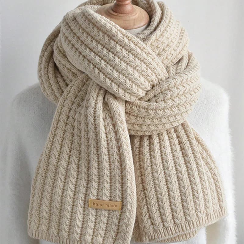 Thick Cable Knit Winter Scarf