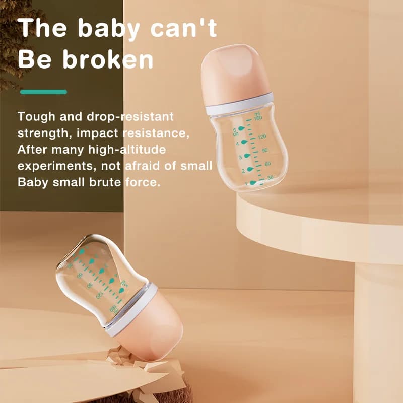 1PCS Newborn Feeding Bottles 90ML/160ML Baby Bottle Glass Bottles Anti-flatulence Milk Feeding Bottles Infant
