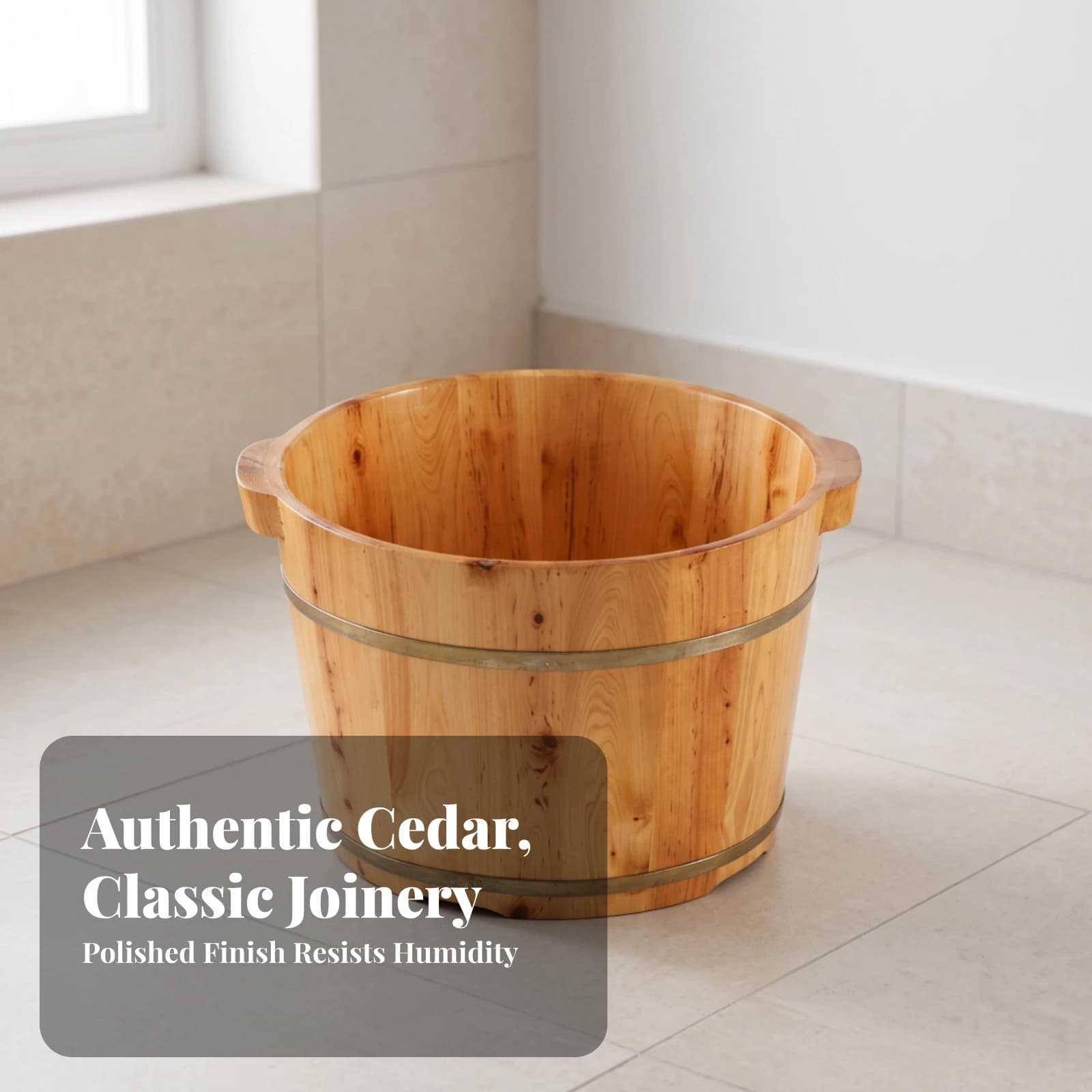 Wooden Foot Bath Soaking Tub
