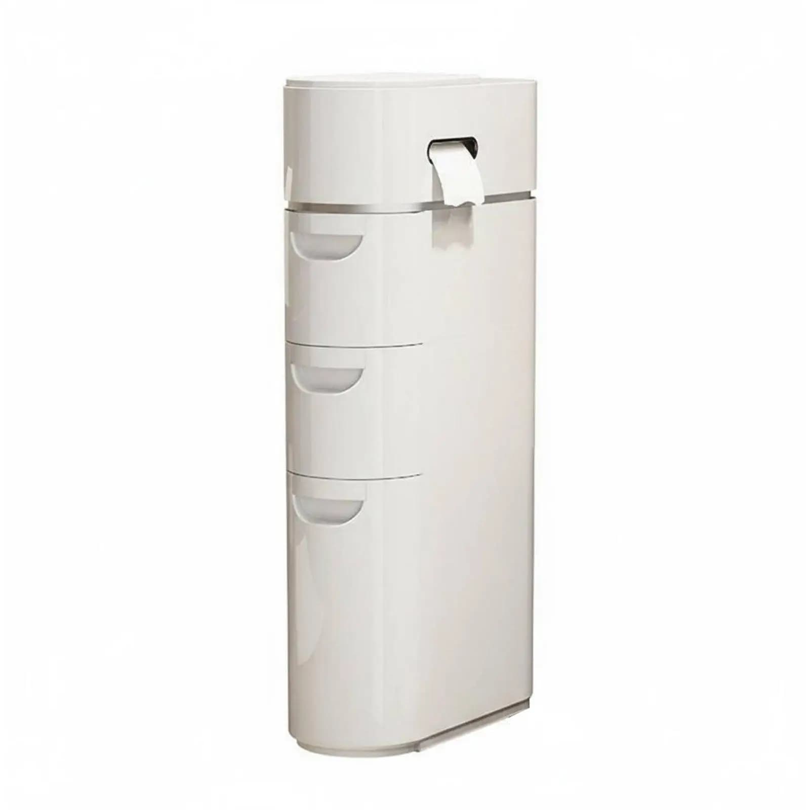Tall Narrow Storage Cabinet with Drawers