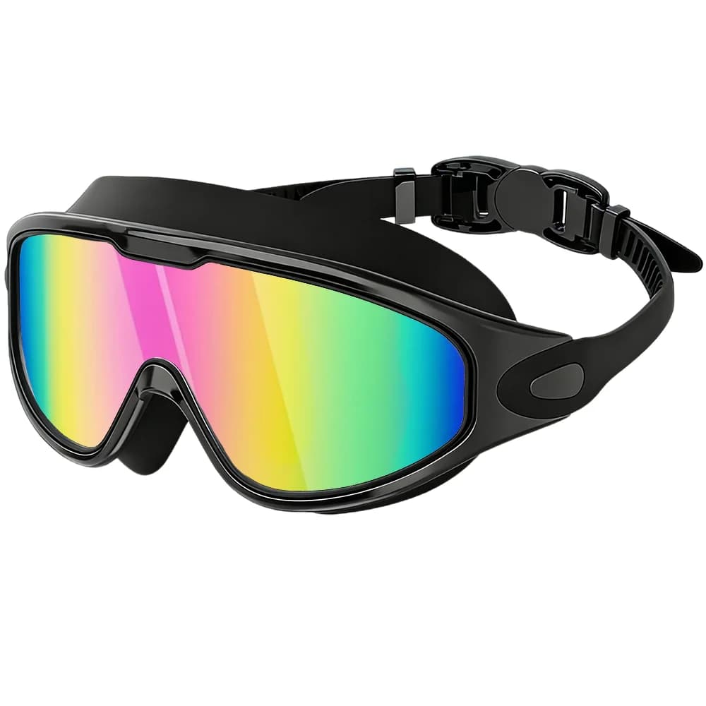 Wide-Angle Pool Goggles with Anti-Fog Lenses
