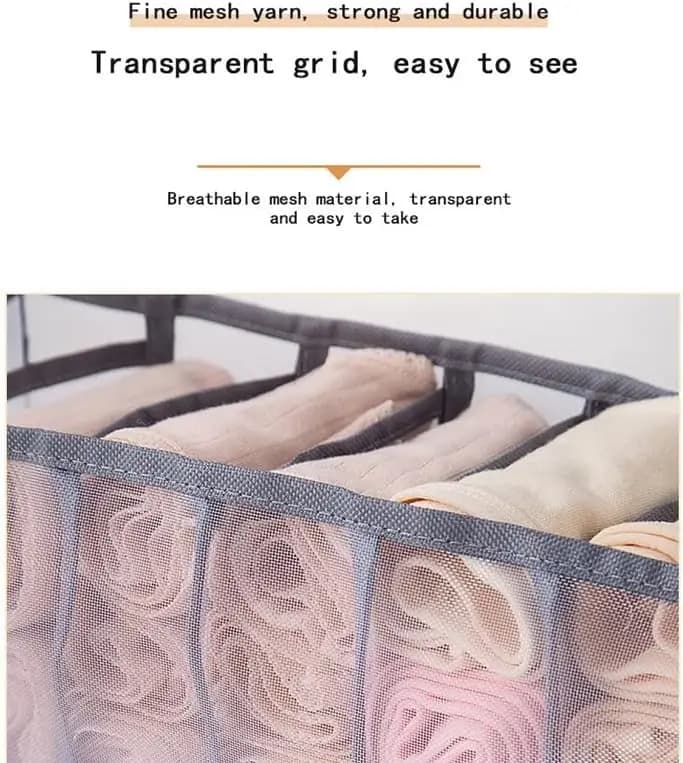 Foldable Closet Organizer Drawer Dividers for Clothes Jeans Underwear Storage Box Space Saving Wardrobe Underwear Accessories