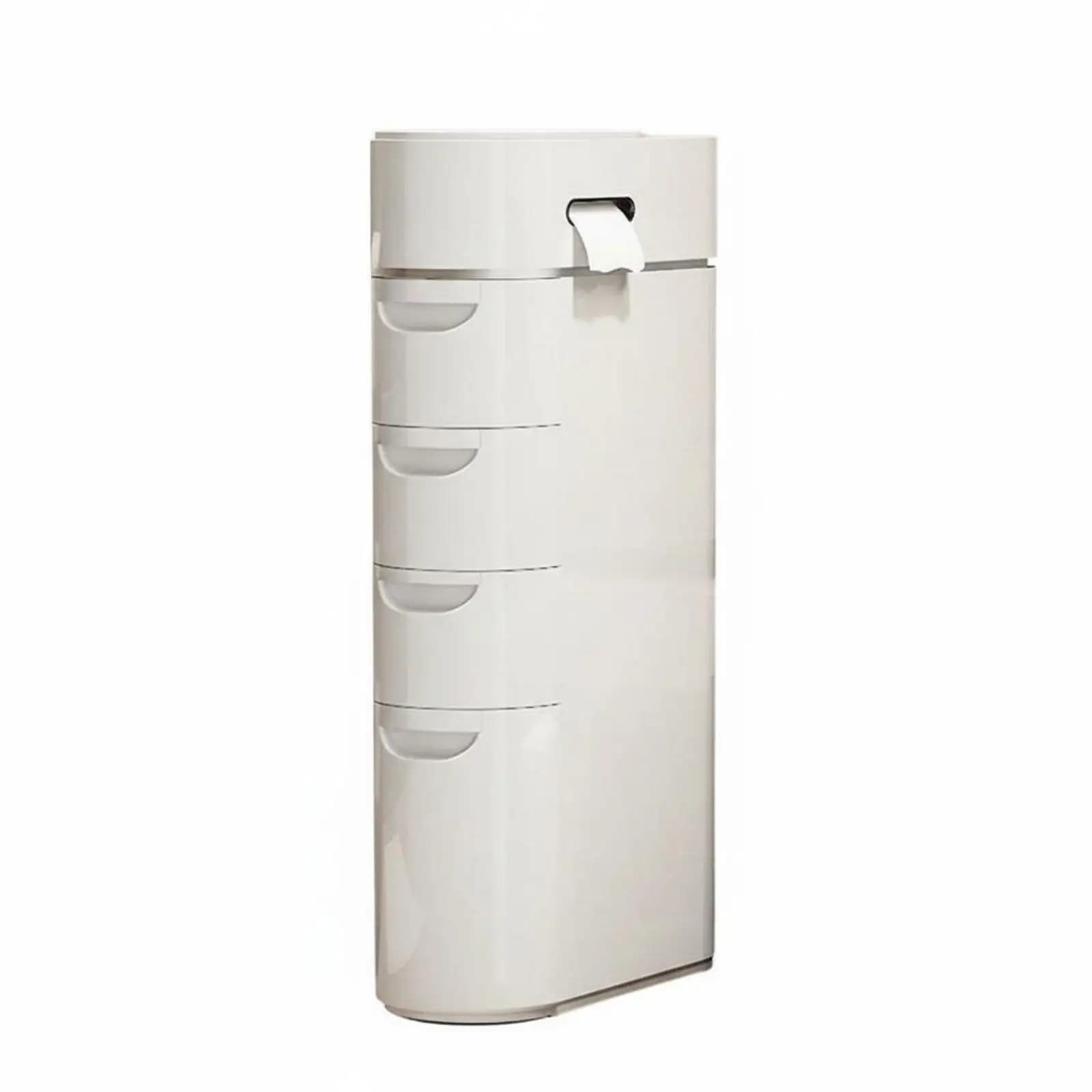 Tall Narrow Storage Cabinet with Drawers
