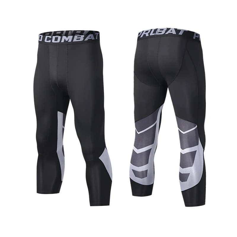 Men's Compression Leggings with Knee Pads
