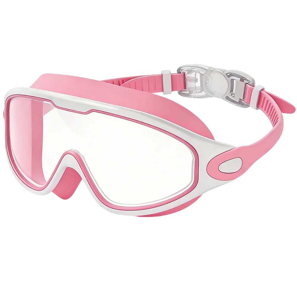 Wide-Angle Pool Goggles with Anti-Fog Lenses