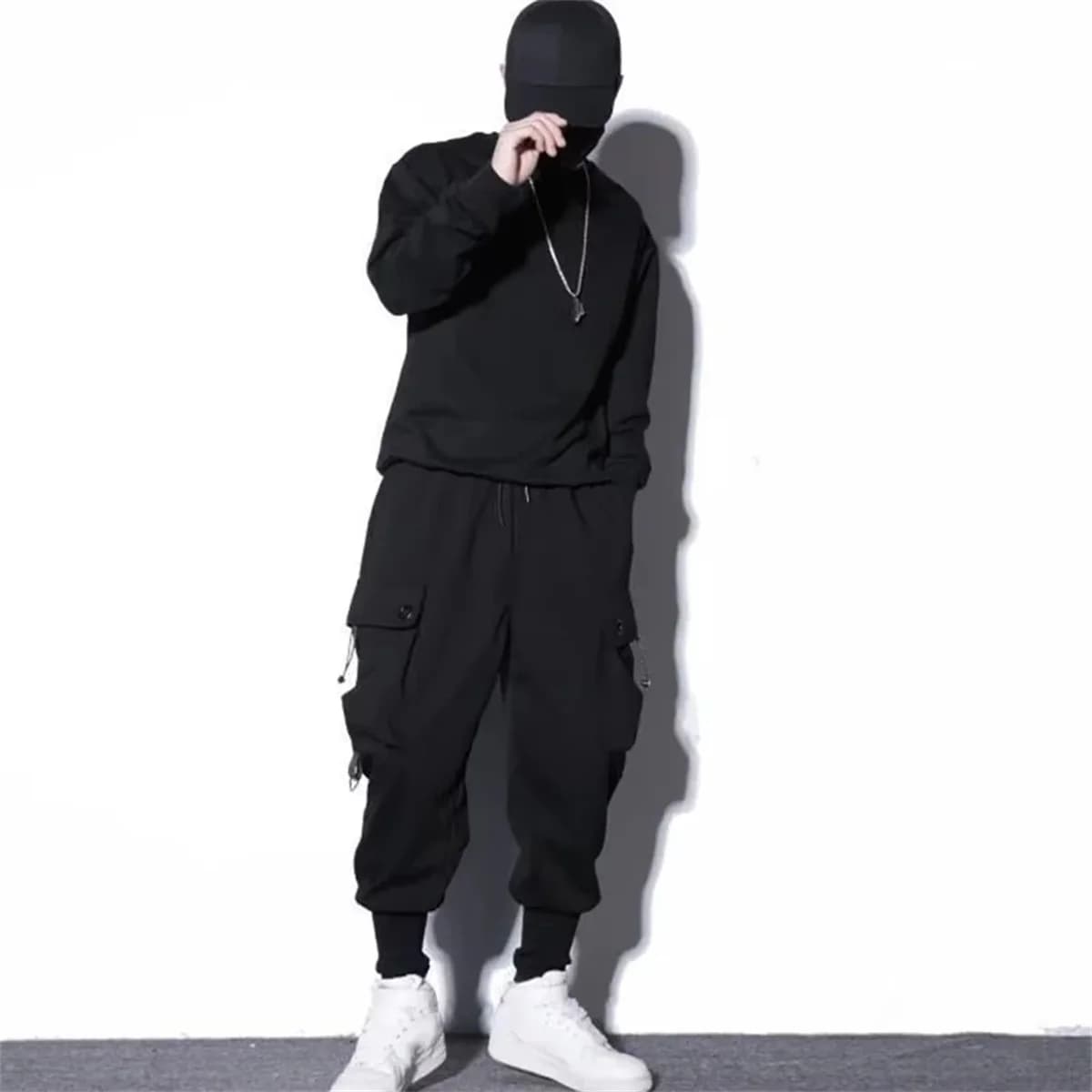 Workwear Pants for Men, Trendy Men's Clothing Spring and Autumn, Trendy Brand Workwear Pants Men's Sport Harem Trousers Male