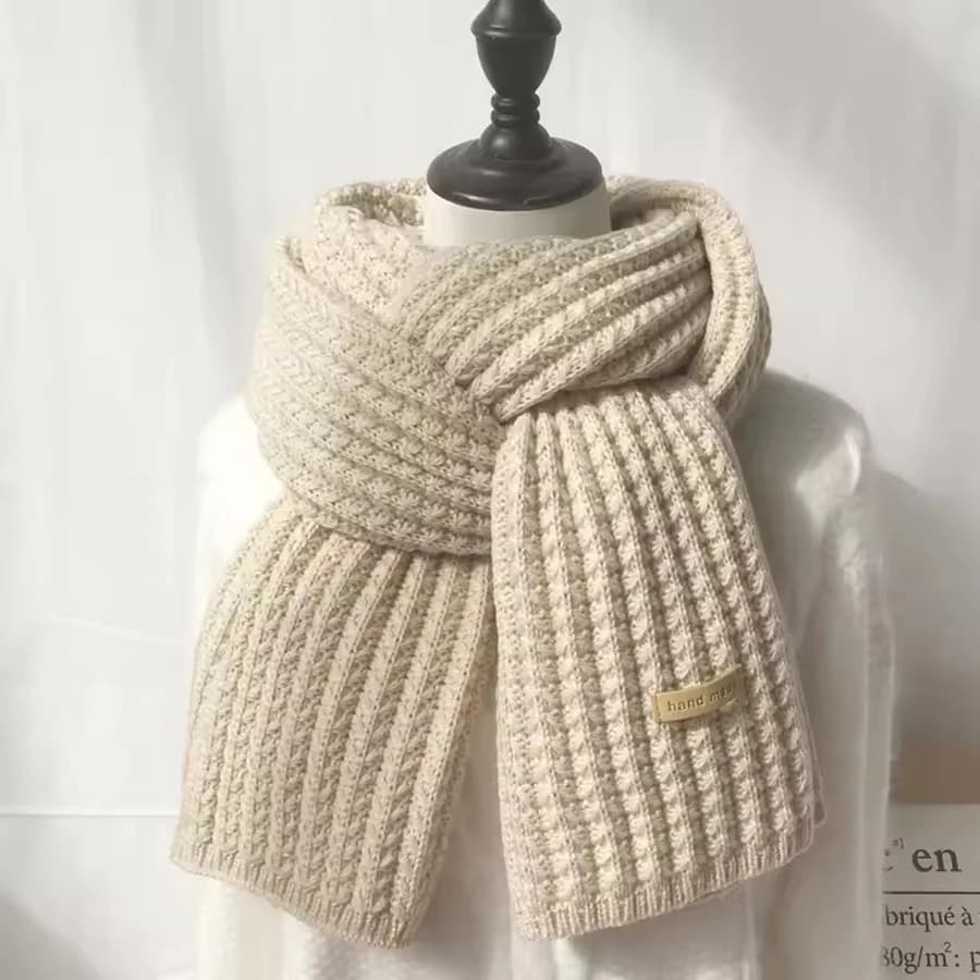 Thick Cable Knit Winter Scarf