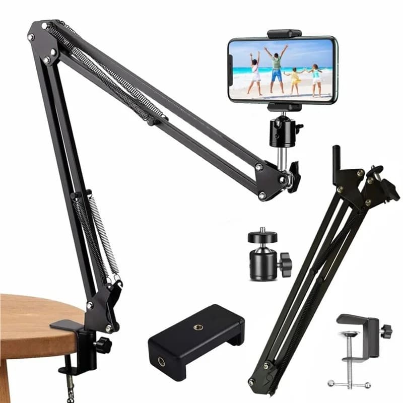 Flexible Arm Phone Tripod with Clamp