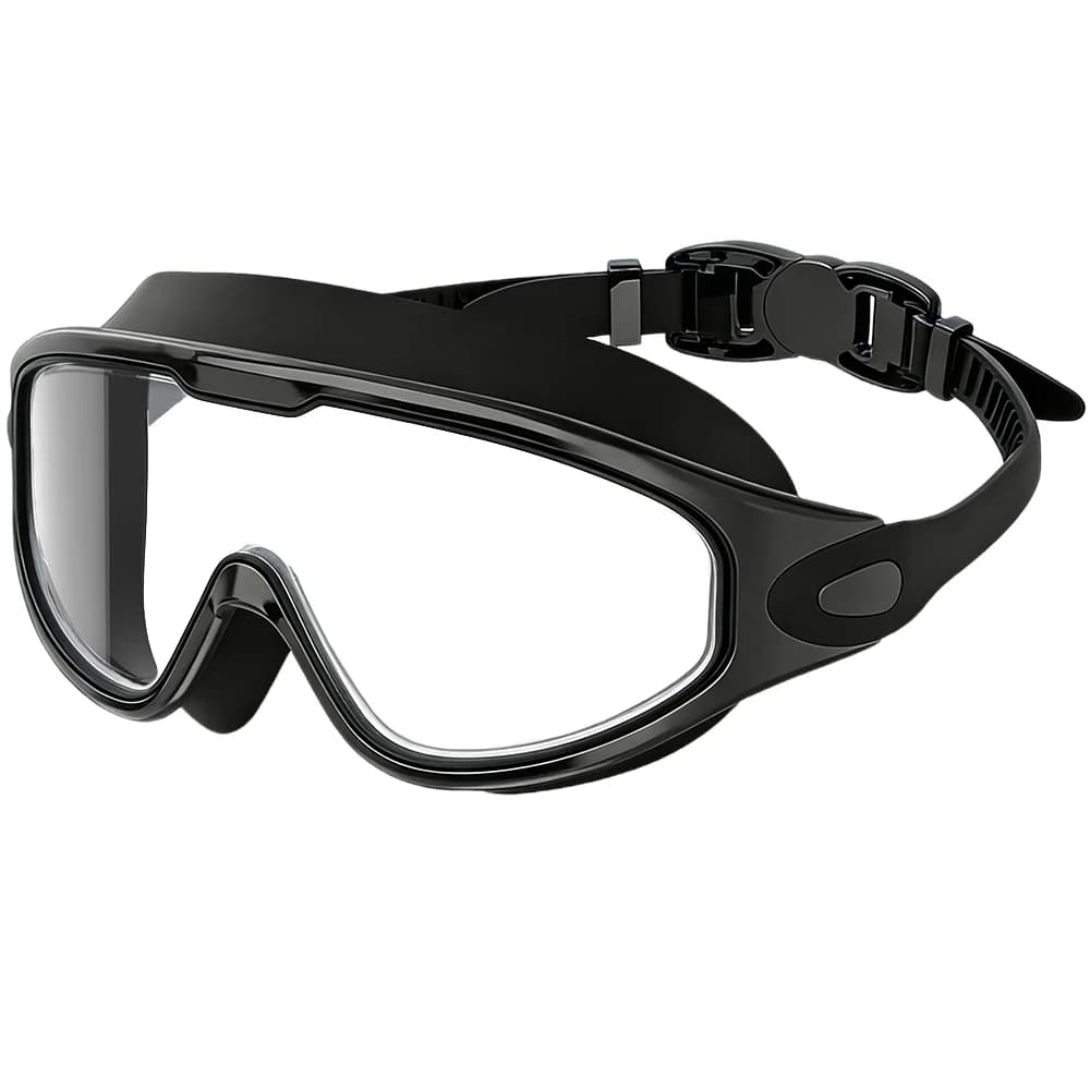 Wide-Angle Pool Goggles with Anti-Fog Lenses