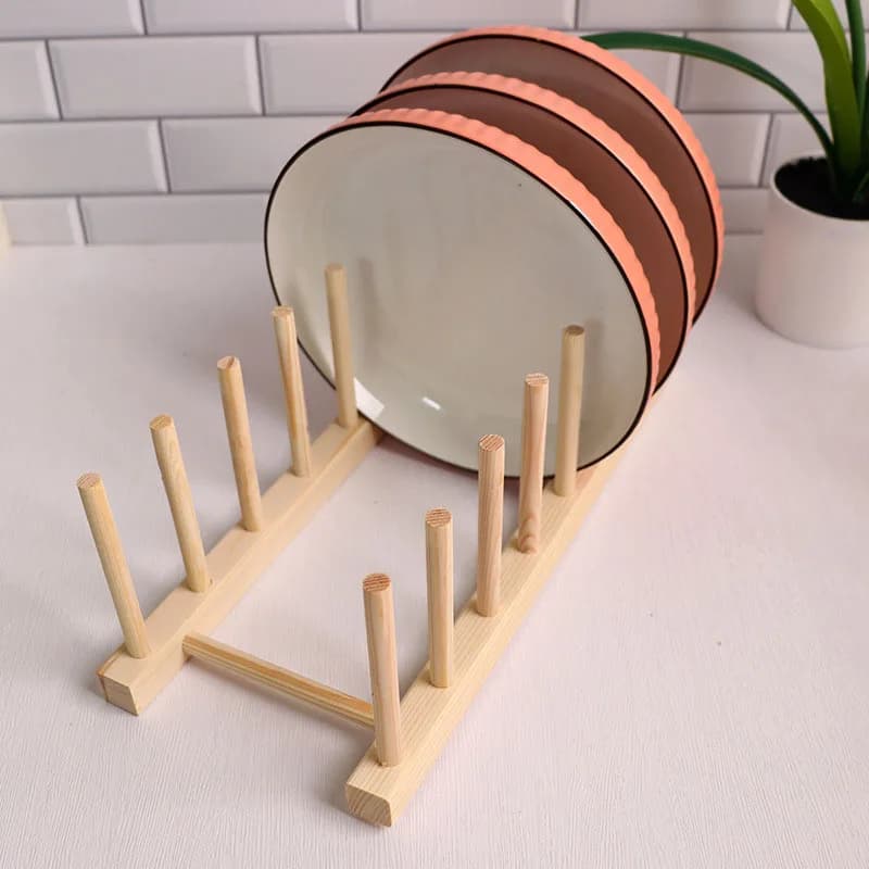Wooden Dish Drying Rack