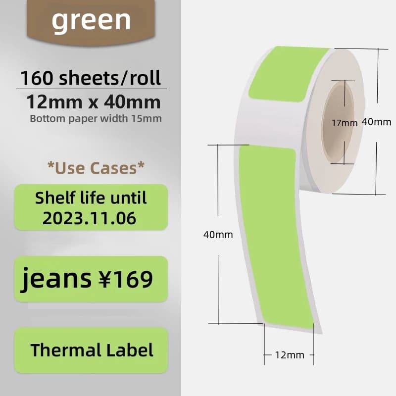 Portable Wireless Label Maker with Paper Roll