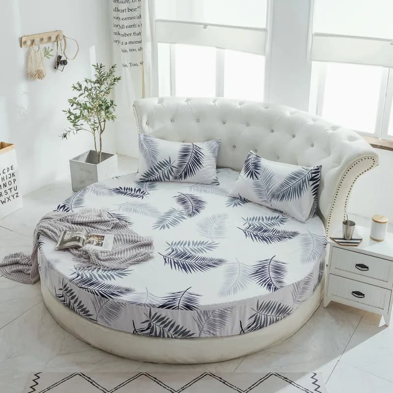 Round Cotton Fitted Sheet