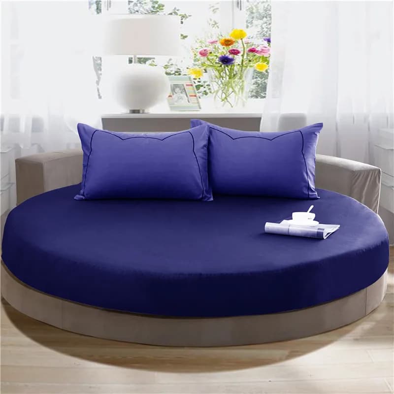Round Cotton Fitted Sheet