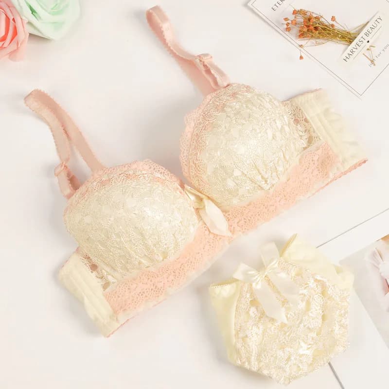 Lace Push-Up Bra and Panty Set