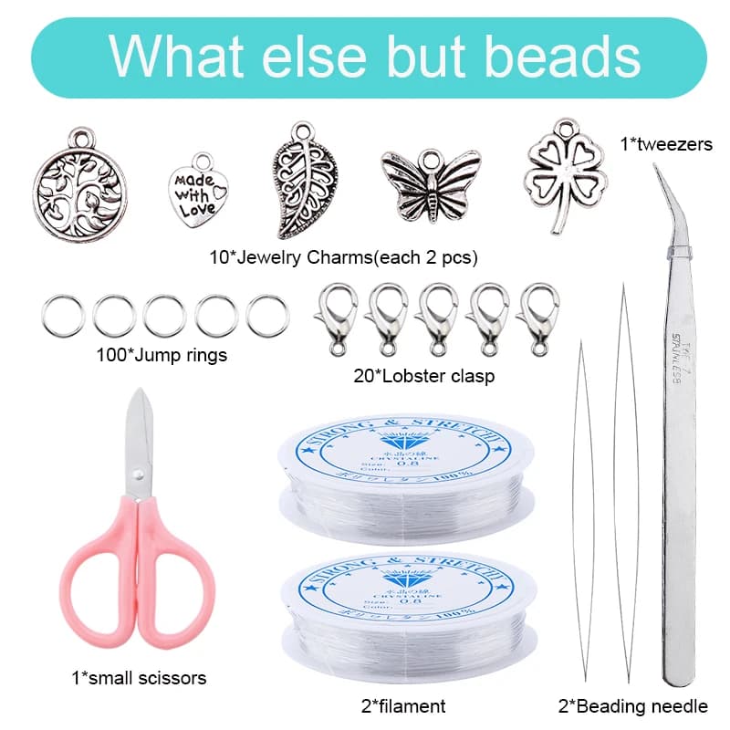 Glass Seed Beads Jewelry Making Kit 20000pcs