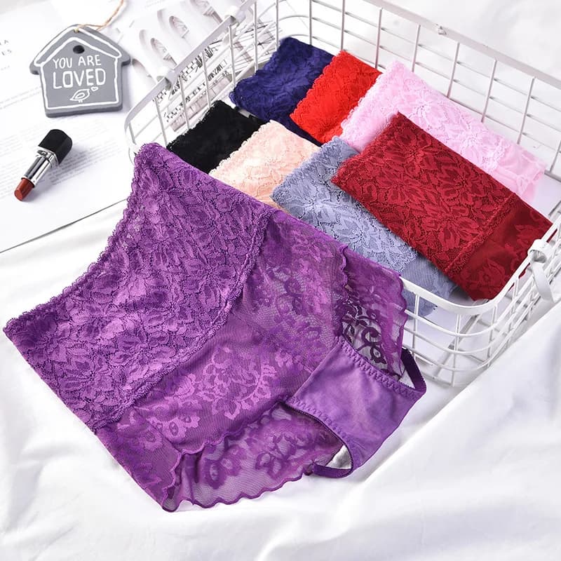 Women's High Waist Lace Panties