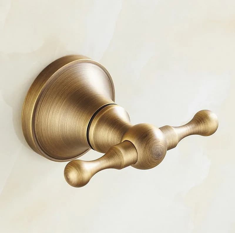 Bathroom Accessories Antique Brass Collection, Towel Ring, Paper Holder, Toilet Brush, Coat Hook, Bath Rack, Soap Dish Nzh05