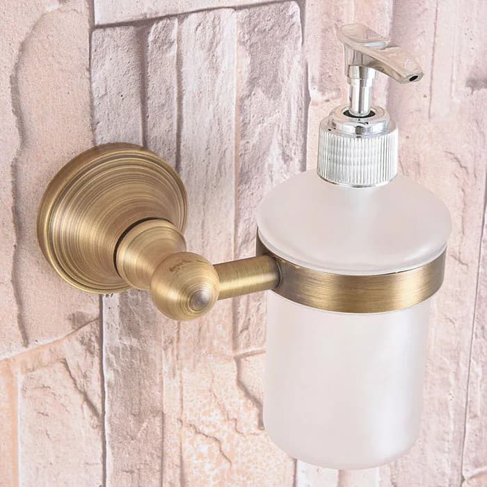 Bathroom Accessories Antique Brass Collection, Towel Ring, Paper Holder, Toilet Brush, Coat Hook, Bath Rack, Soap Dish Nzh05