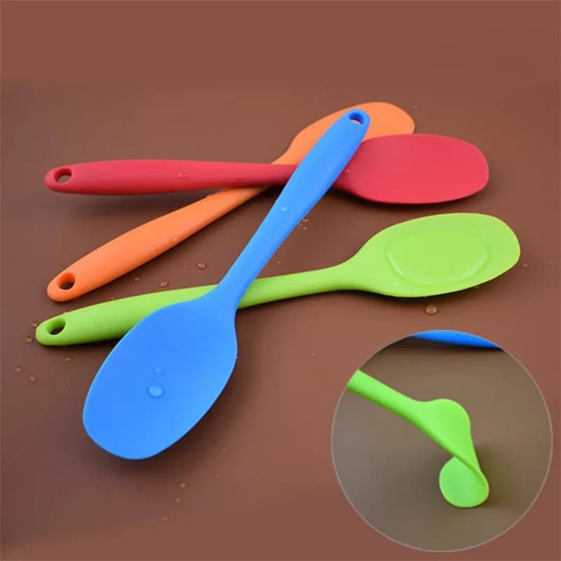 Silicone Mixing Spoon with Long Handle