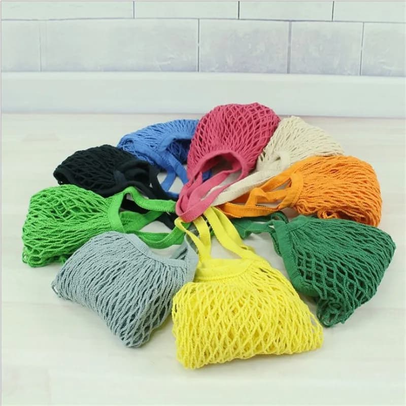 Reusable Cotton Mesh Grocery Bag