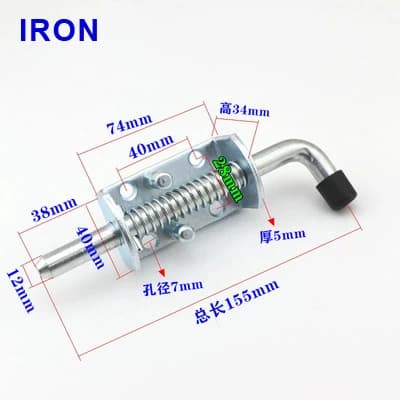 Stainless Steel Heavy Spring Door Bolt
