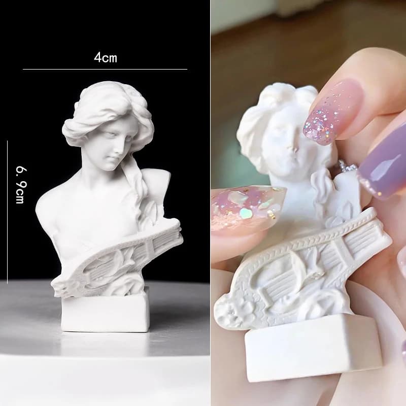 Nail Art Mini Artistic Statue, Nail Photo Props Tools,  Gel Nail Polish Tips Display Photography Tool