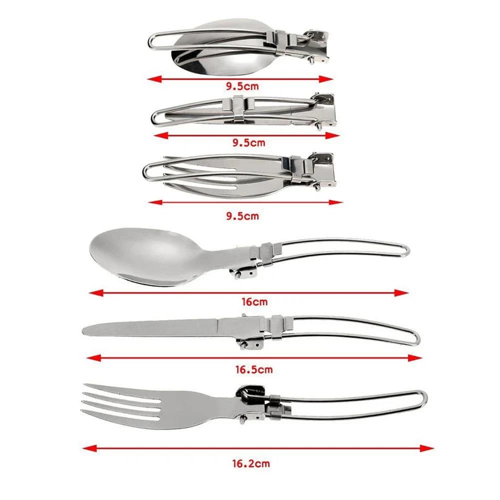 9-Piece Camping Cookware Set with Gas Stove