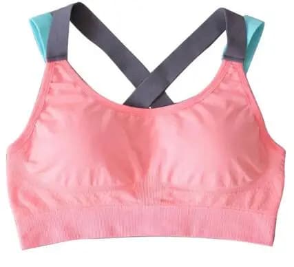 Women's Full Cup Sports Bra with Cross Back