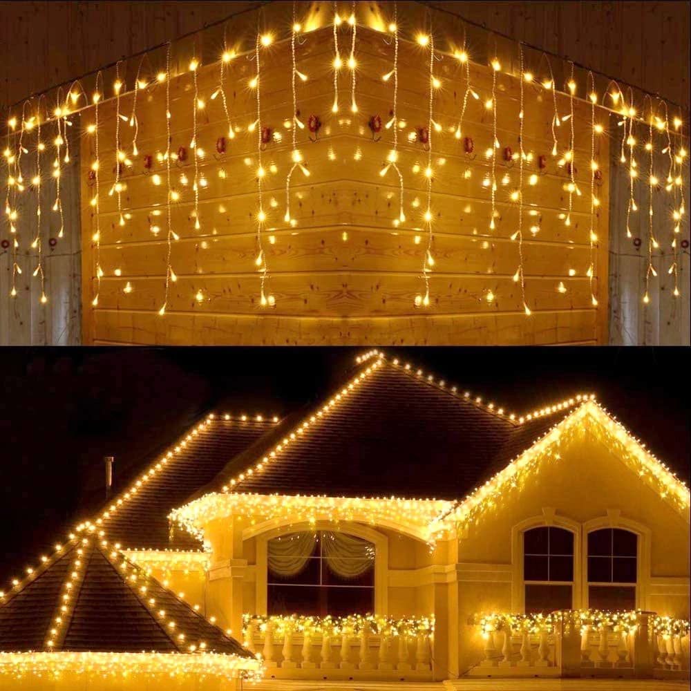 LED Icicle Curtain Lights