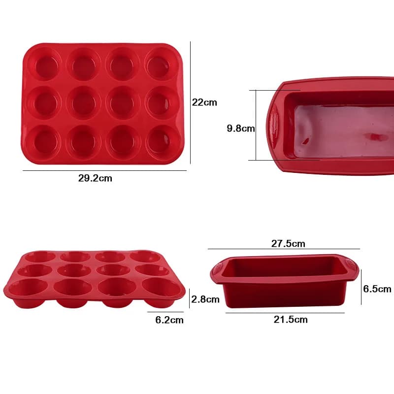Silicone Baking Mold Pan Set