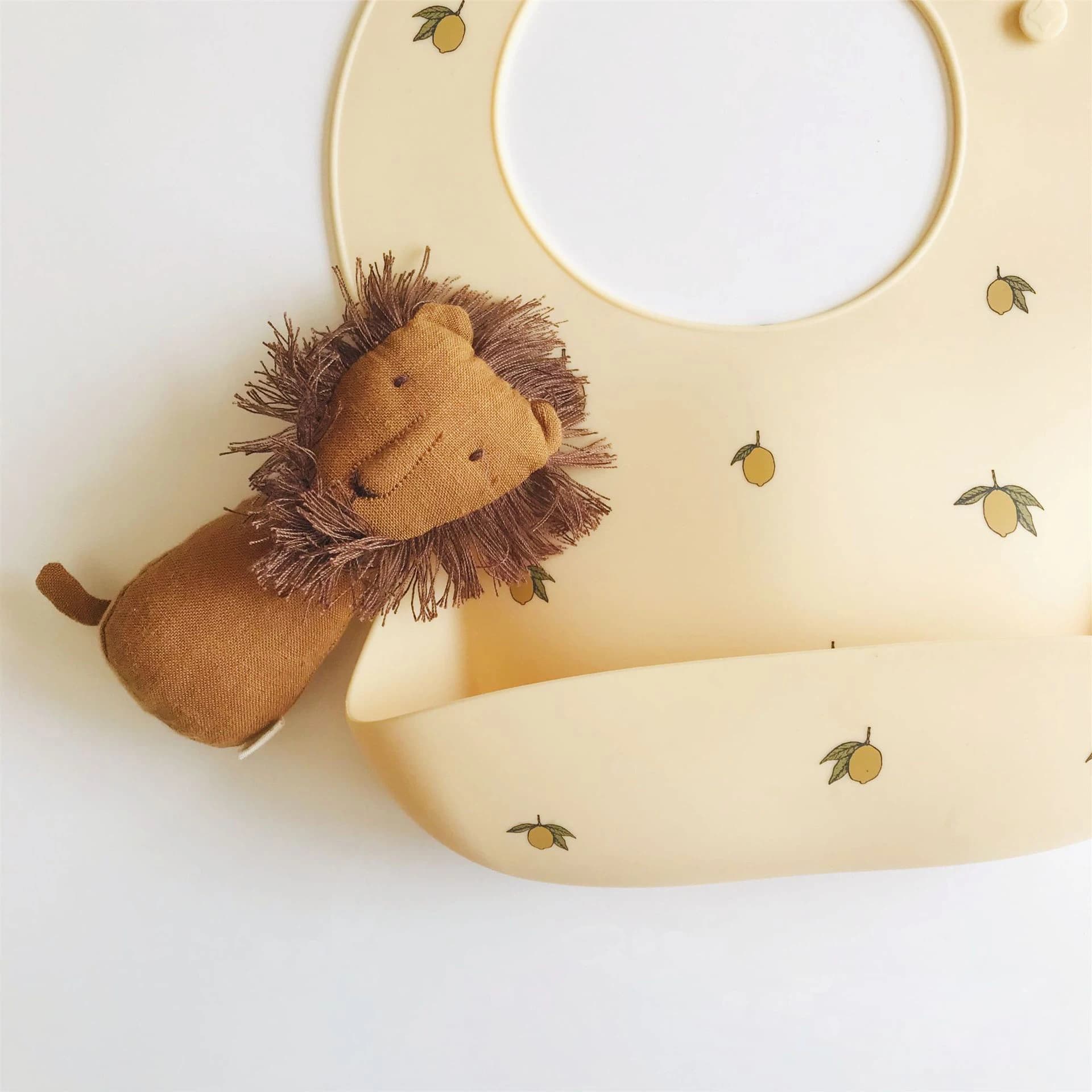Baby Silicone Waterproof Bibs Lemon Cherry