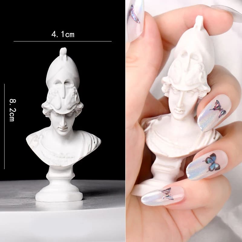 Nail Art Mini Artistic Statue, Nail Photo Props Tools,  Gel Nail Polish Tips Display Photography Tool