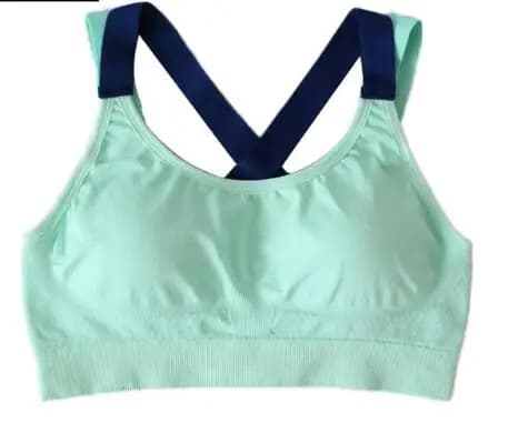 Women's Full Cup Sports Bra with Cross Back